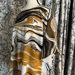 Mava Brooke Women's Yellow and Black Blouse